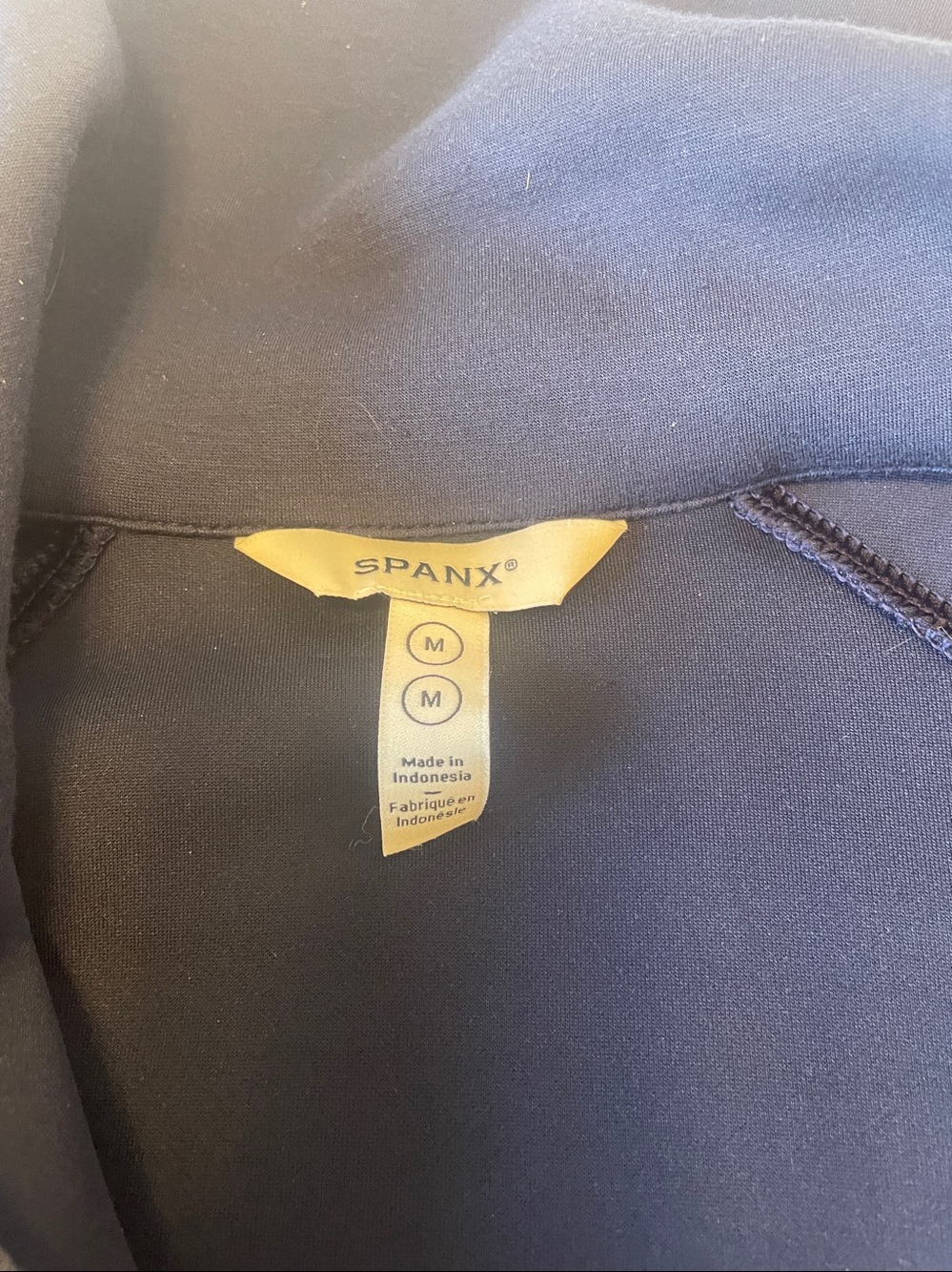 Spanx Timeless Navy Half Zip - Picture 5 of 12
